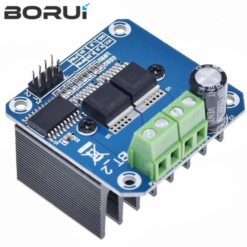 Double BTS7960 43A H-bridge High-power Motor Driver module/ diy smart car Current diagnostic for Arduino