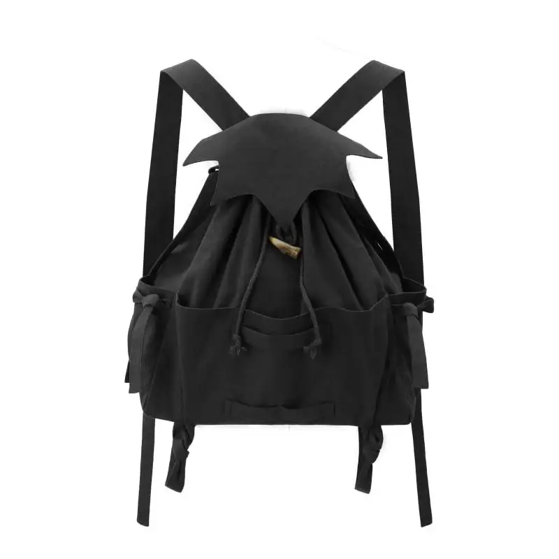 

DAZCOS In Stock Rustic Drawstring Backpack Medieval Drawstring Backpack Vintage LARP Renaissance Bag Ren Fair Fantasy Accessory