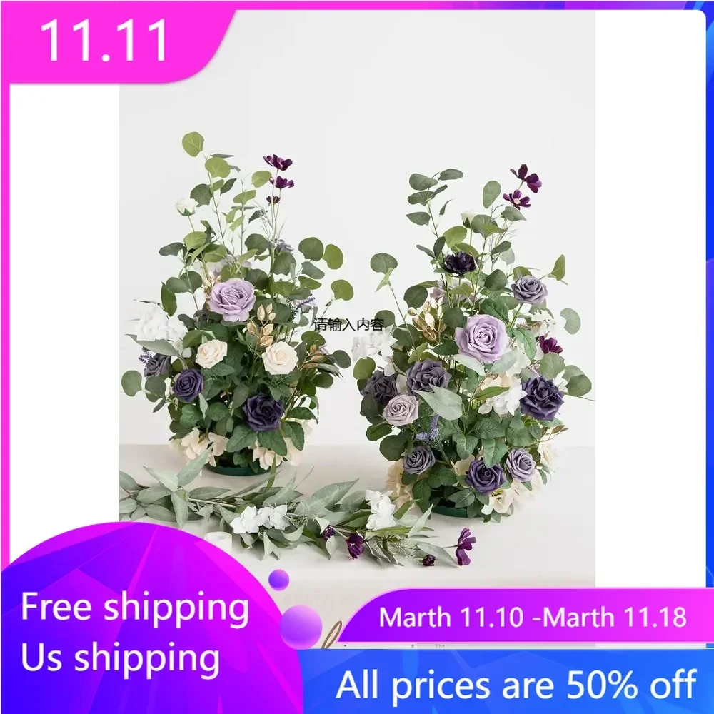 

2 independent artificial flowers, used for wedding arches and stage decoration, ceremonial receptions, and party decoration