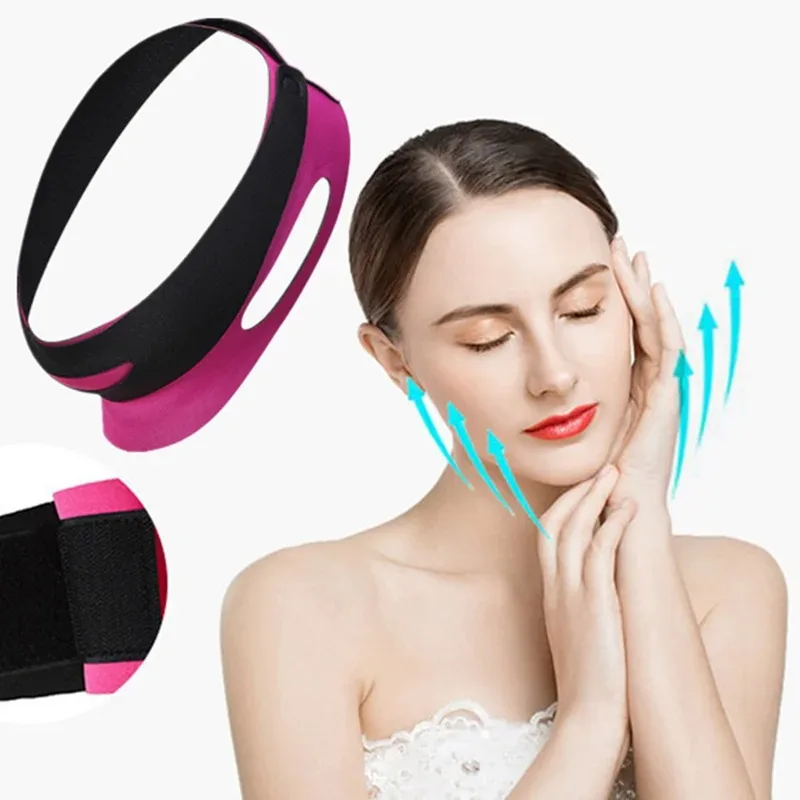 Vendaje elástico adelgazante para cara, moldeador de cara en V para mujer, cinturón para levantar mejillas y barbilla, correa masajeadora Facial, herramientas de belleza para el cuidado de la piel