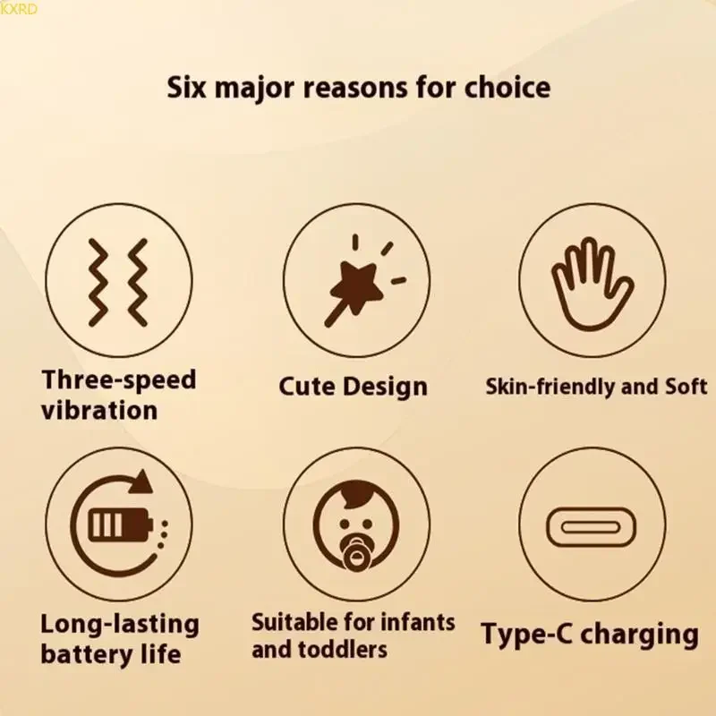 Ademend hoofdsteunkussen voor baby's, antikoliekontwerp, veilige stof, vibrerend