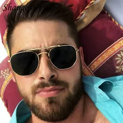 Classic Men Polarized Sunglasses Man Vintage Metal Frame Design Sunglass Woman for Outdoor Fishing Pilot Driving Eyewear UV400