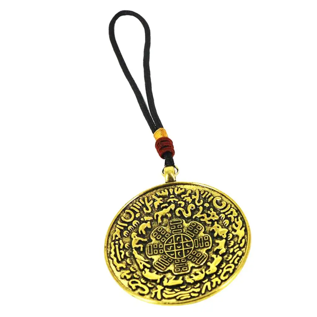 

Tibetan Buddhism Eight-diagram-shaped Appetizer Amulet Penadnt