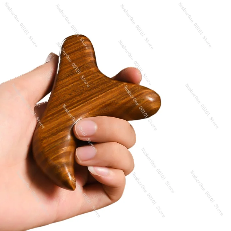 Triangle Bird Massager Foot Bottom Ebony Point Position Scrapping Rod Dredge Solid Wood Quality Press Foot Bottom Tool