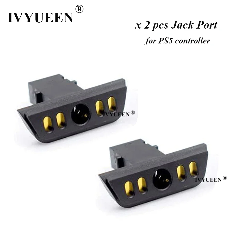 IVYUEEN 2 10 PCS for DualSense PS5 Headphone Headset Port Socket Jack Connector Charging Dock Power Charger Port Repair Part