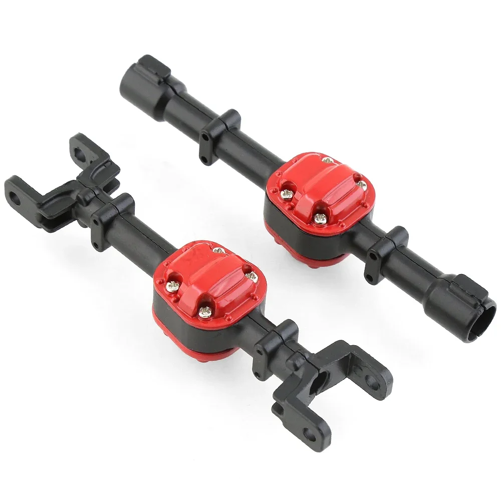 2pcs Metal Front and Rear Axle Housing Gear Box for MN D90 MN98 MN99S 1/12 RC Car Upgrades Parts Accessories