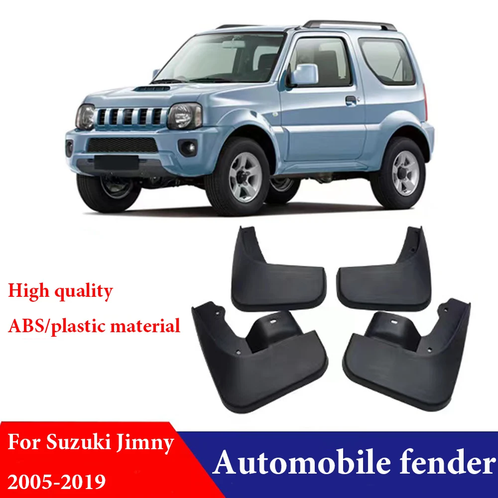 

4pcs ABS Black Car Mudflaps For Suzuki Jimny 2005-2019 Mudguards Fender Mud Flap Splash Guards Accessories Auto Front Rear