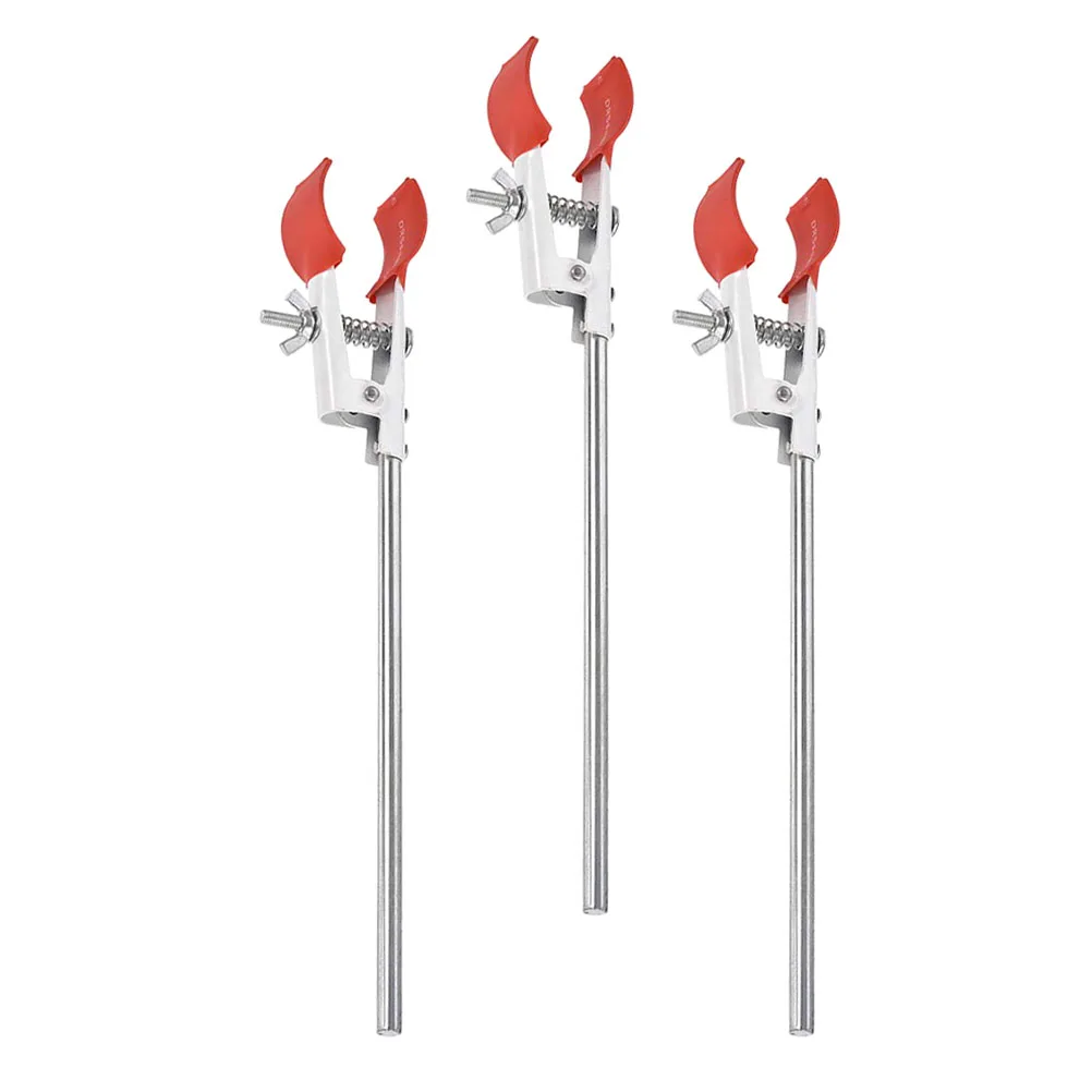 

3pcs Red Flask Clamps for Beaker Crucible Lab Equipment High Quality Material Practical Scientific Experiment Supplies