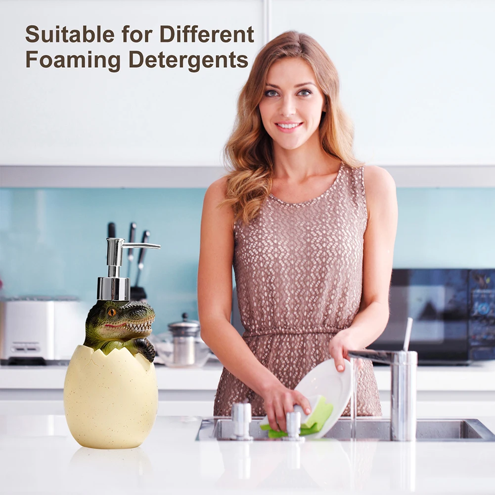 

Cute Dinosaur Refillable Bottles Reusable Portable Shampoo Sub Bottling Prevent Leakage Environmentally for Cosmetics Detergents