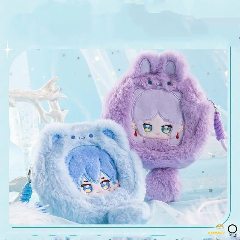 Frieren: Beyond Journey's End Frieren Plush Double-Layer Detachable Squeak Ball Itabag Badge Storage Crossbody Bag Couple Gift