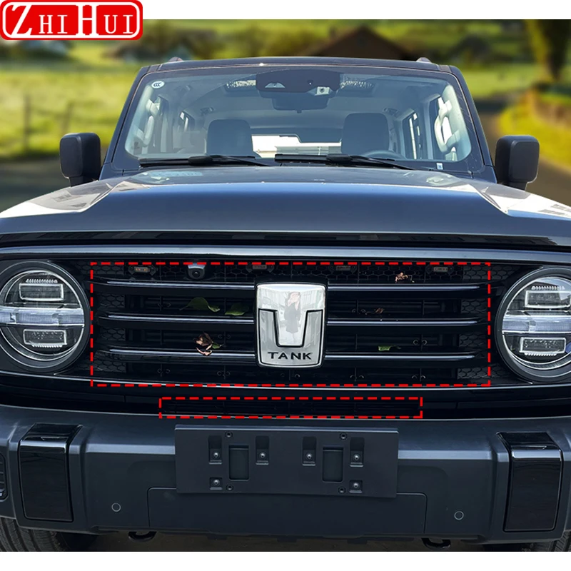 For Great Wall TANK 300 2021-2024 Car Styling Front Grille Insect Proof Net Radiator Condenser Protective Cover Auto Accessories