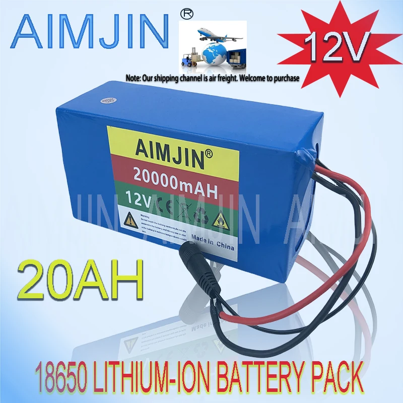 

3s8p 12V 20Ah battery pack 18650 lithium ion 12V 20000mAh DC12.6V super large capacity rechargeable battery with BMS