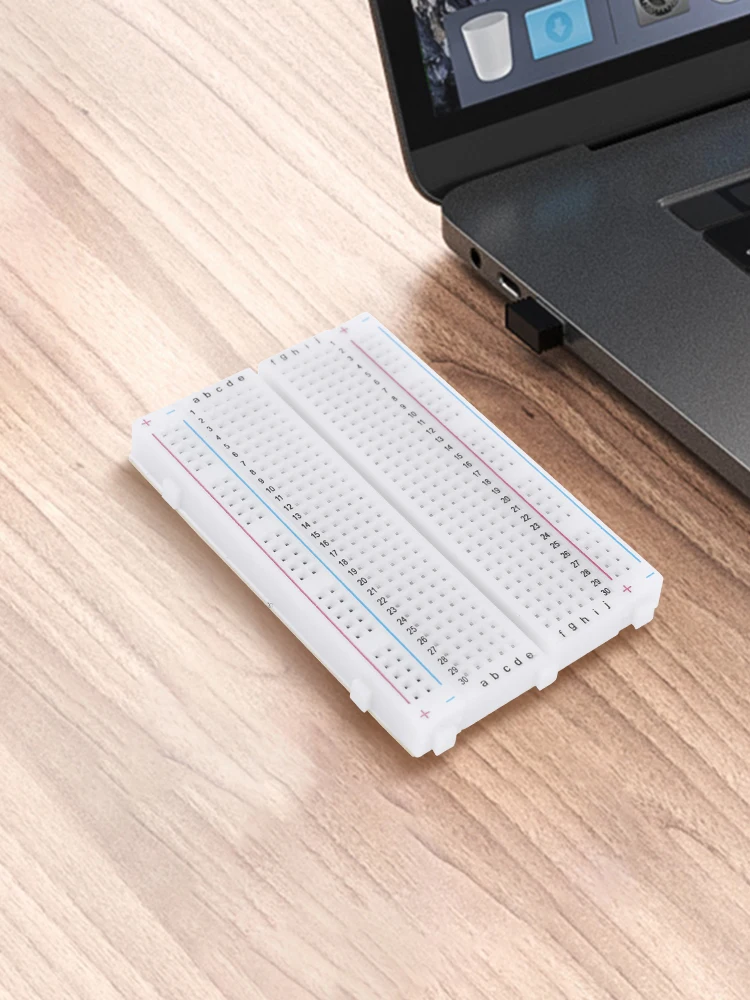 1-10X 400 Points d'attache sans soudure PCB platine de prototypage Mini Test universel Protoboard bricolage planche à pain pour carte de Test de Bus