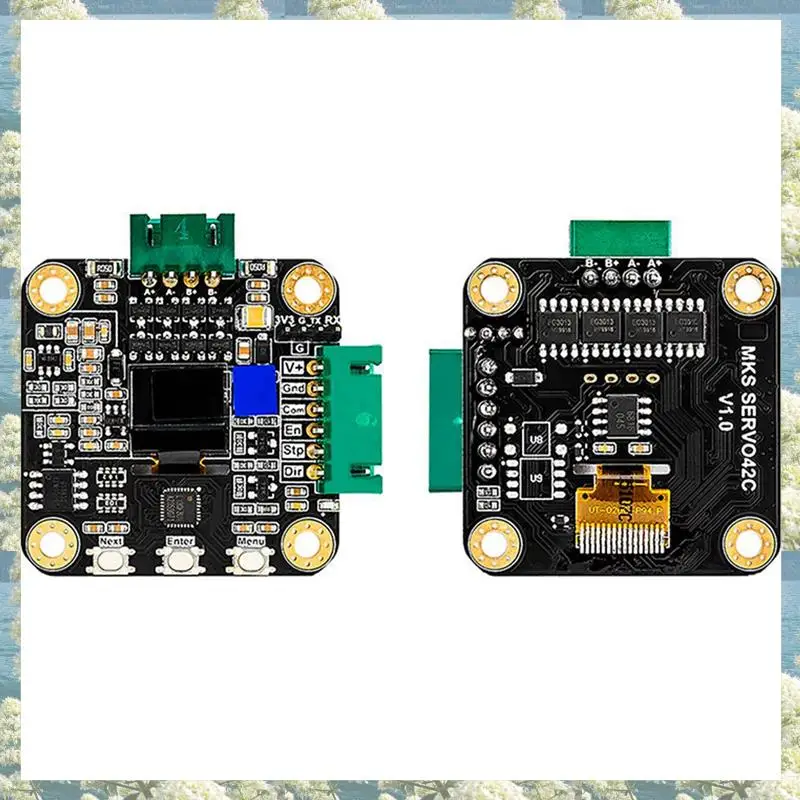 New-4X NEMA 17 Stepper MKS SERVO42C PCBA Motor Driver Kit Ultra Quiet Board,CNC-Laser Parts To Prevent Lost Steps