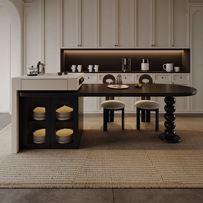 Luxury Elegant Kitchen Island Classic Unique Aesthetic Premium Kitchen Island Design Exquisite Cuisine Meuble Kitchen Furniture
