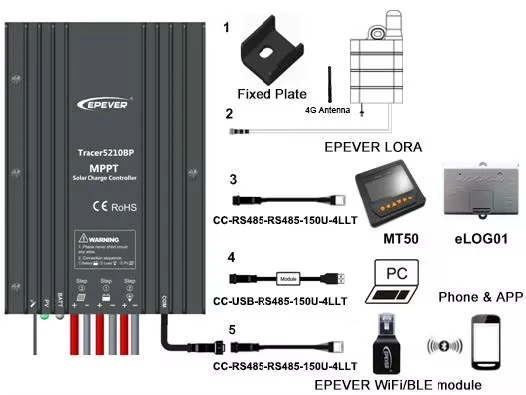 Epever Tracer2606BP 10A MPPT 12V 24V Solar Street Light Charge Controller Solar Charger Controller With IP68 Waterproof Design