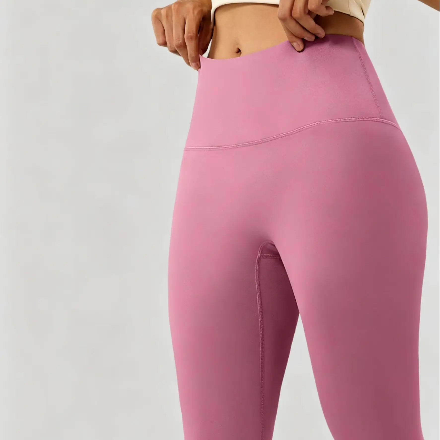 Yoga Pants Pilates Workout Seamless Peach Hip Lifting High Waist Tummy Control Nude Feel Running Athletic Women Tight Leggings