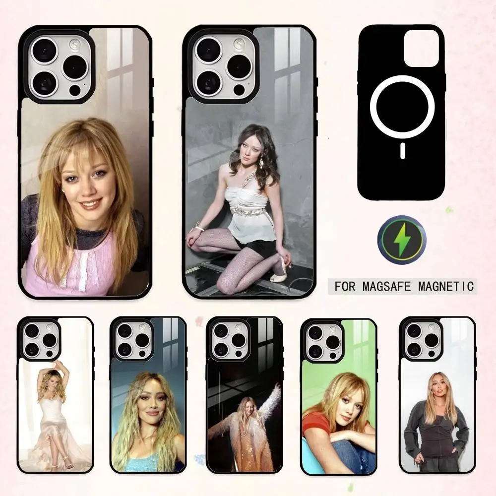 

H-Hilary D-Duff Luck or Something Phone Case For iPhone17,16,15,14,13,12,11 Plus,Pro Max Magnetic For Magsafe Wireless Charging