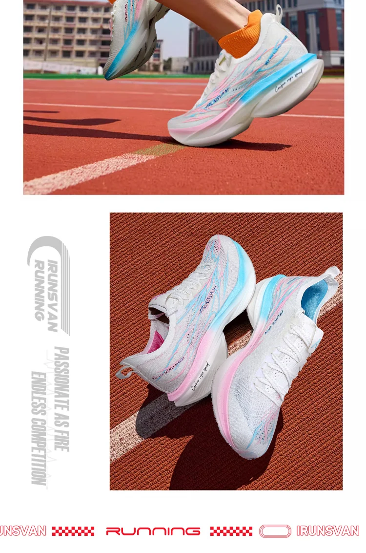 Vollflächen-Carbonplatte Laufschuhe Unisex 2025 - IRUNSVAN Läufer Geschwindigkeitstrainings-PE-Testschuhe 136 – Detail 24