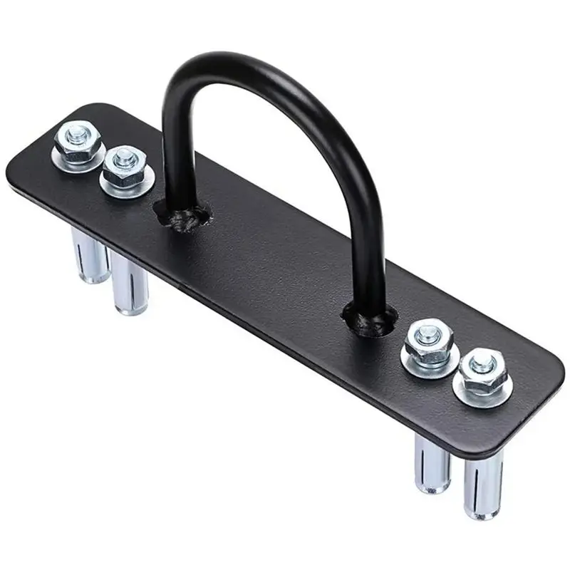 AEE2-Battle Rope Anchor Stake Kit Wall Mount Bracket Metal For Strength Training Gym Hammock Suspension Straps Yoga
