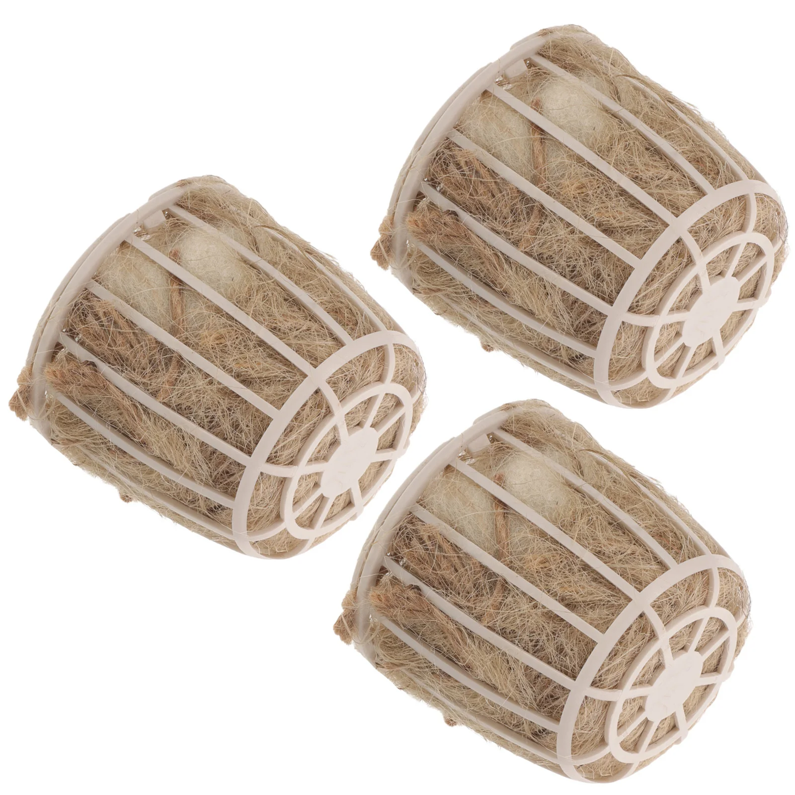 

3Pcs Jute Bird Nesting Material Natural Fiber Bedding for Finch Canary Parakeet Breeding Nest Comfortable Safe Environment