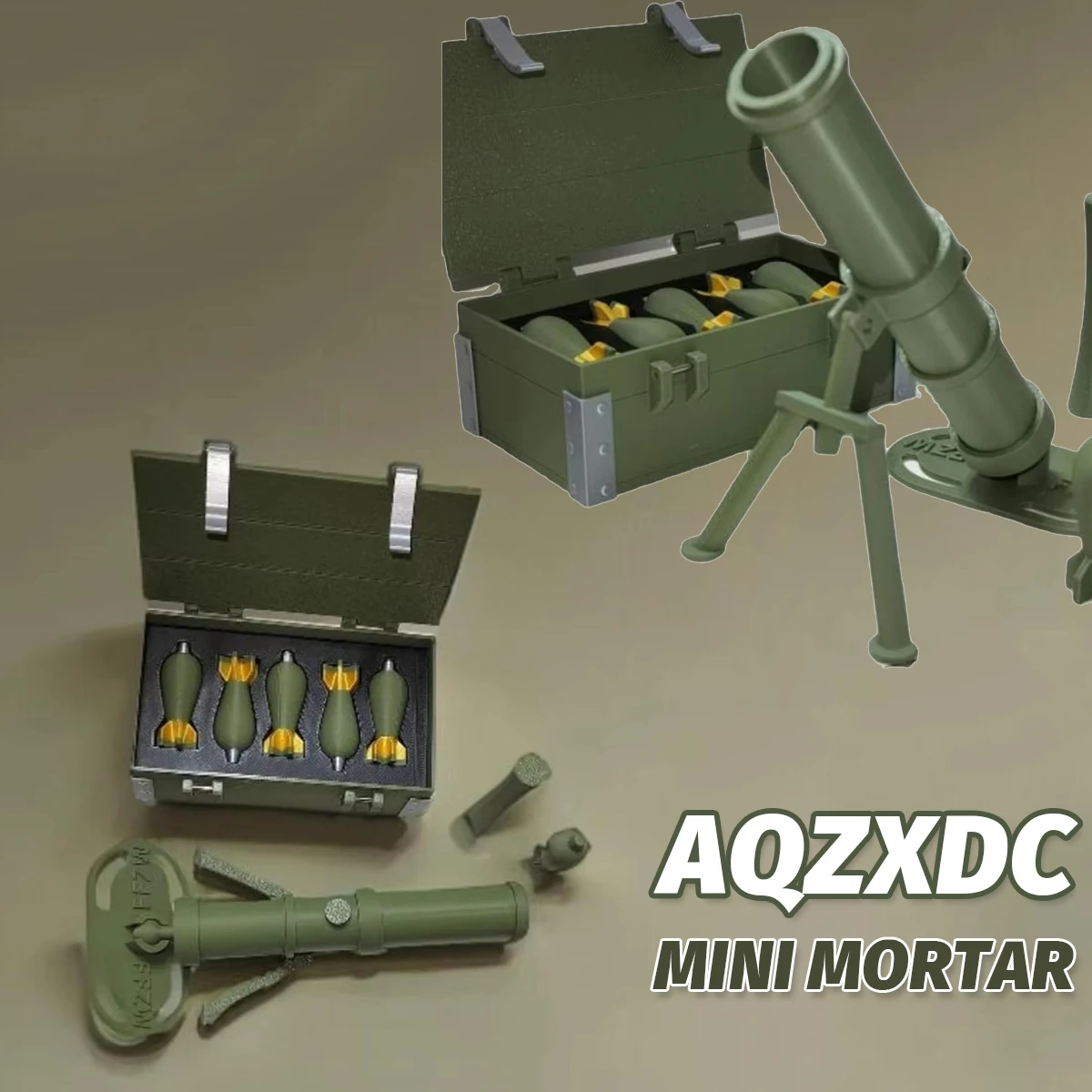 

AQZXDC Mini Mortar Model Toys Children's Simulation Mortar Toy Decompression Toys Military Fan Educational Children's Toy Gun