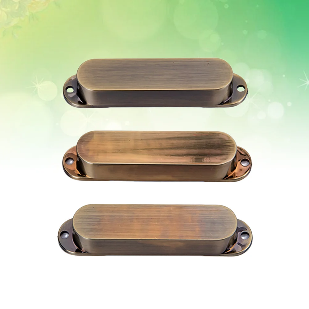 

Guitar Neck Pickup Cover Brown Replacement Parts for St Style Electric Guitar Single Coil Pickup Covers Easy Install