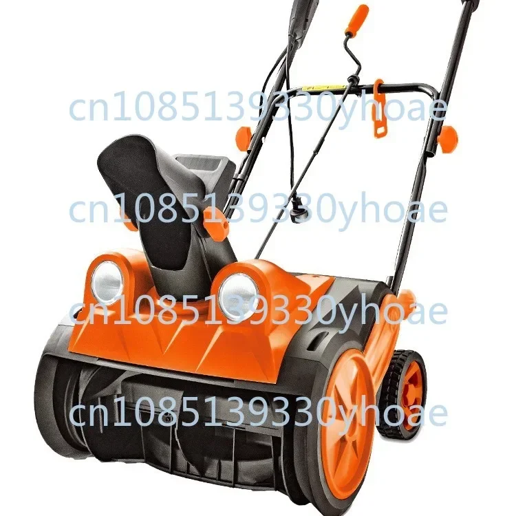 Electric hand push snow thrower small school road household snow clearing artifact