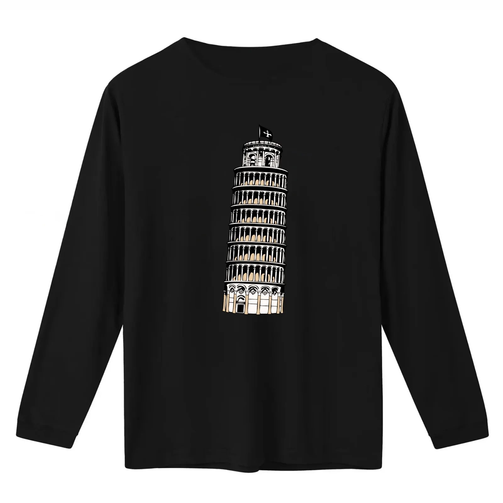 Tower of Pisa in Italy Tuscany region T-Shirt Summer Casual Cotton Tee Oversized Streetwear Tops Vintage Graphic Print