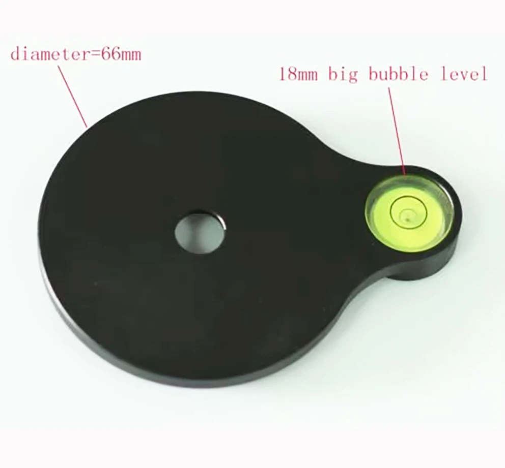 New design Offset Bubble Level Plate for Tripod / Monopod / Head 3 way head and camera support