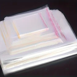200pcs Transparent Self-Seal Cellophane Bags – Multipurpose & Assorted Sizes for Treats, Jewelry, Party Favors & Gifts