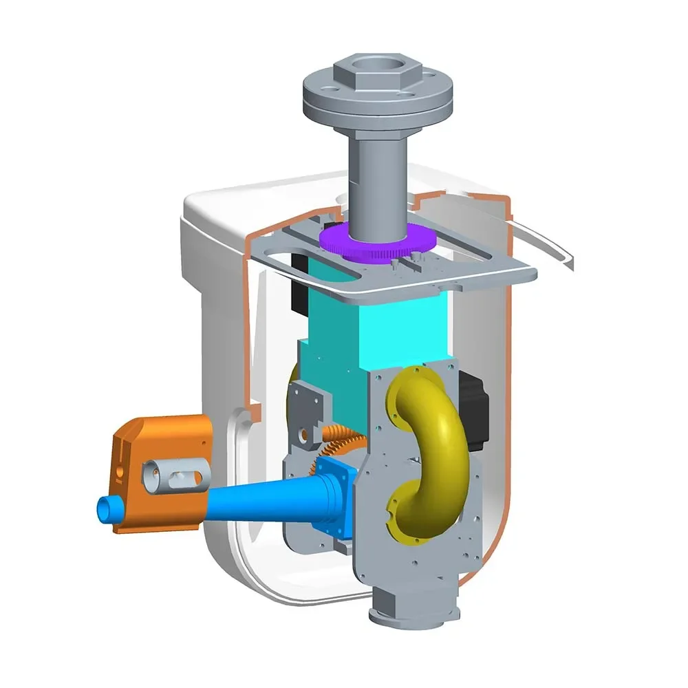 Automatyczny system gaśniczy na wodę do dużych przestrzeni, do walki z pożarami.