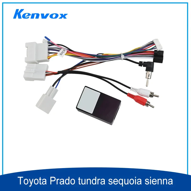 

android Car radio Canbus Box Decoder For Toyota Prado tundra sequoia sienna 16 pin Wiring Harness Plug Power Cable