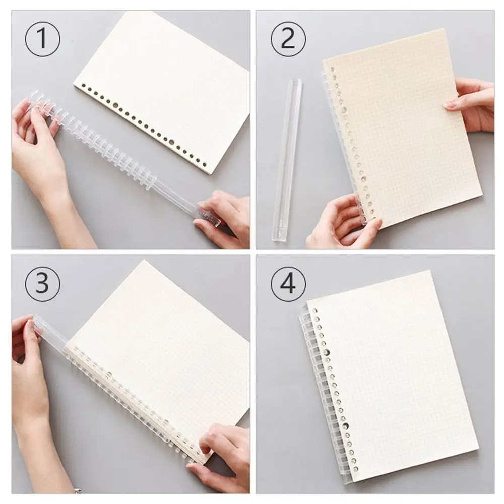 Supplies Paper Collection Clips Binding Spines Plastic Comb Bindings Loose Leaf Book Binder Rings Binder Circle Ring