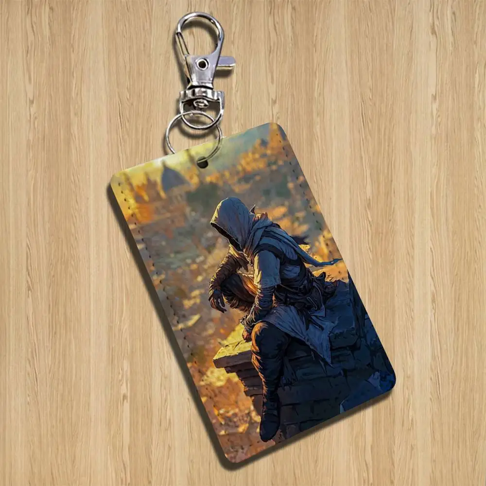 لعبة A-القتلة كول CreedS حامل سلسلة المفاتيح مناسبة لمترو الأنفاق البنك بطاقة حافلة بطاقة حافظة شارة محفظة حمل نمط محكم #3