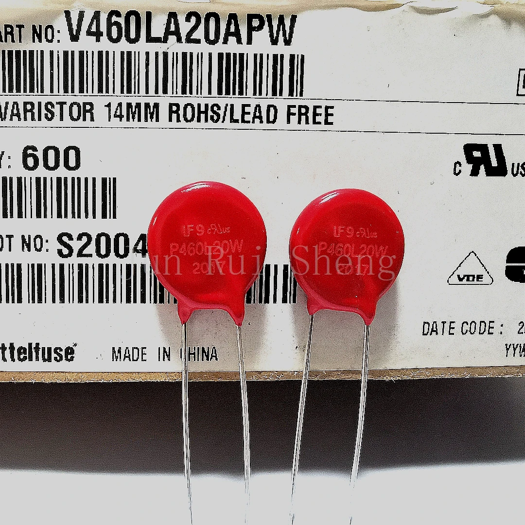 1/10/20PCS Original Litteifuse V460LA20APW P460L20W Red Varistor 715V 4.5KA DISC 14MM Rheostat AC460 DC615 280pF MOV V460LA20AP