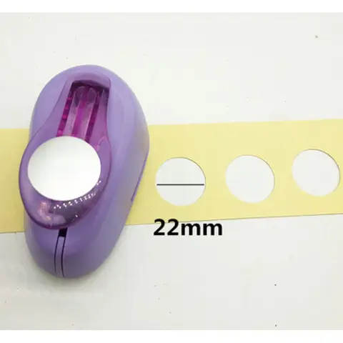 무료 배송 22mm 원형 공예 펀치 perfurador de EVA 어린이 스크랩북 커터 스크랩북 펀치 20mm 원형 종이 펀처 구멍 펀치