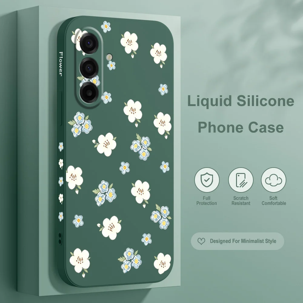 Misty Flowers Phone Case For Samsung Galaxy A57 A37 A27 A17 A56 A36 A26 A16 A06 A55 A35 A25 A15 A05 A54 A34 A24 A14 Cover