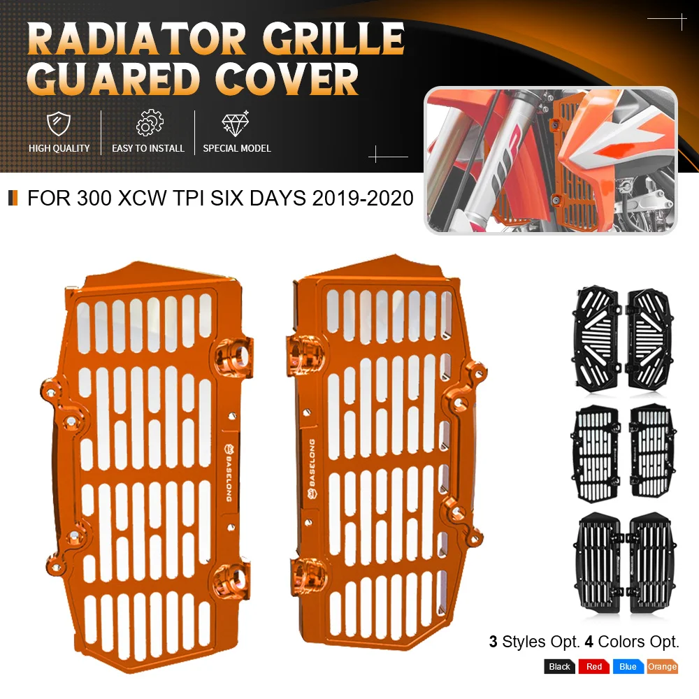 

FOR 300 XC-W TPI SIX DAYS 2019-2020 Motorcycle Accessories Radiator Grille Mesh Cover Shield Engine Cooler Protective Guard