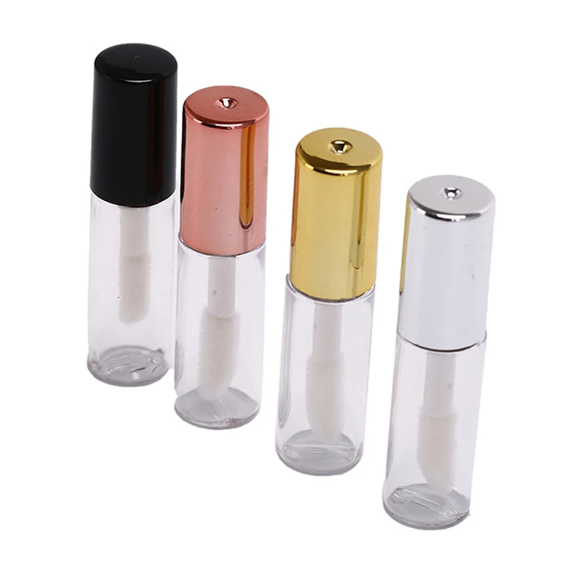 1.2ML Lip Gloss Tubo vuoto Mini tubi di plastica per balsamo per labbra Smalto per unghie Campione Bottiglie riutilizzabili Contenitori per rossetto liquido