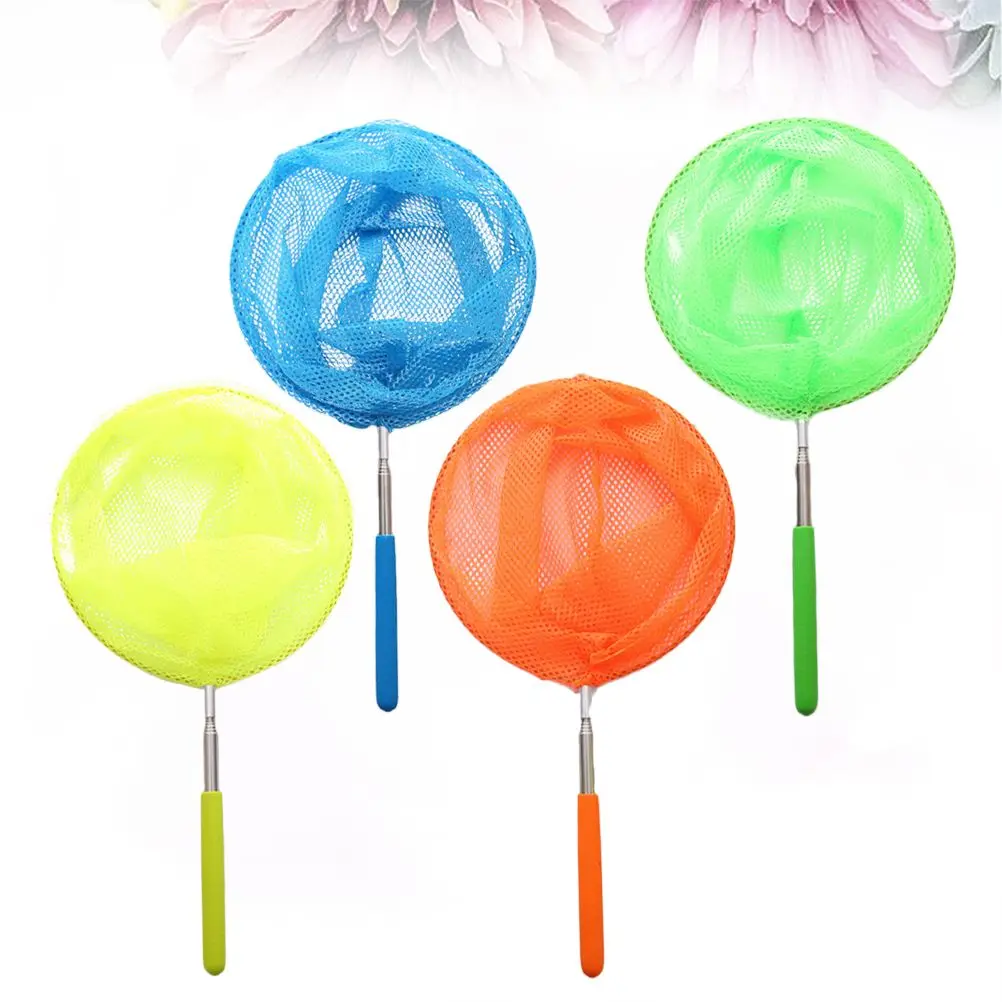 Telescopic Nets เด็กตกปลา Retractable Handle แมลงจับสุทธิขนาดใหญ่การสํารวจทางชีวภาพ