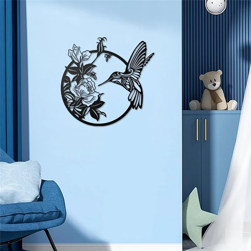 

MAKE-1 PCS Boho Flower Wall Art Garden Yard Fence Decoration For Indoor Living Room Bedroom And Outdoor Garden Yard Fence Decor