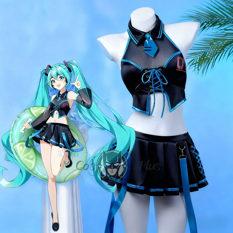 Anime Game Miku Seaxy Suits Cosplay Costume Girl Halloween Carnival Roleplay Uniforms Carnival Set Swimsuit Clothes