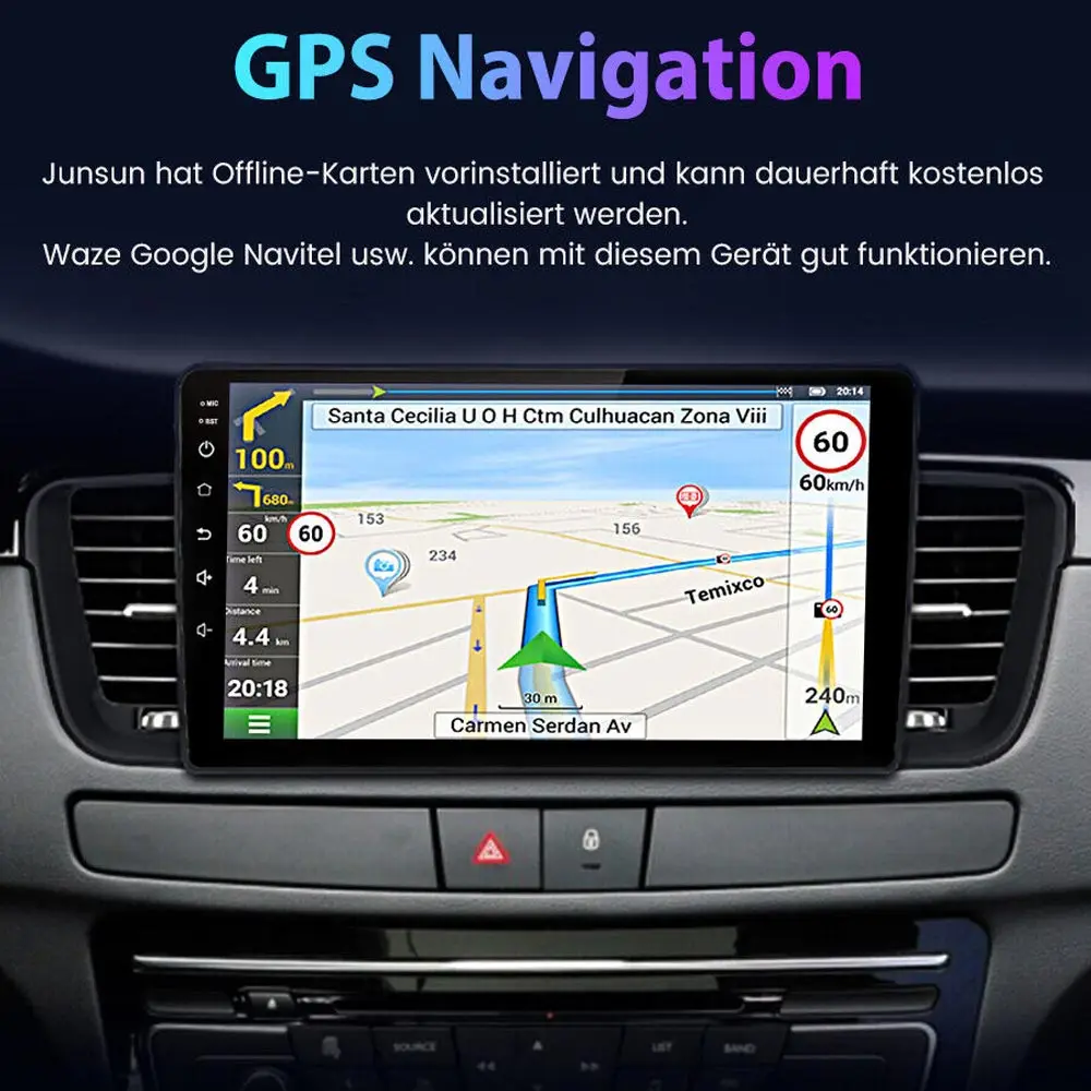 Car GPS Navigation 1+32GB Car Radio Navi For Peugeot 508 2011-2018 Android 12.0 GPS BT WIFI FM DAB+