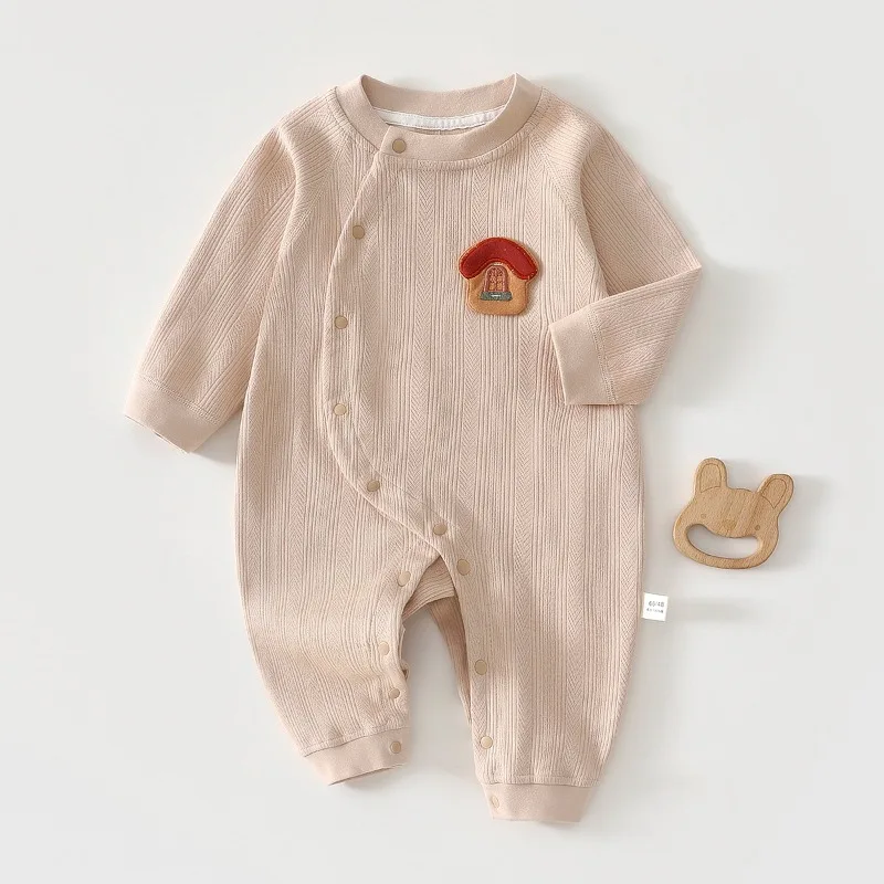 Cute Comfortable Newborn Baby Jumpsuit Long Sleeve Cotton Skin-friendly Baby Romper Suitable for Versatile Girls Boys Bodysuit