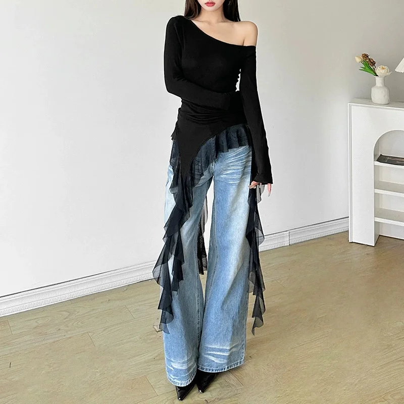 E-girl Gothic Grunge Corset Crop Top Vintage Women Lace Trim Black Cami Top Harajuku Retro Mini Vest Punk Style Emo Alt Clothes