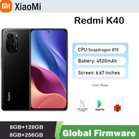 Global Firmware Xiaomi Redmi K40 5G Smartphone  20MP 4520mAh 6.67 Inch Qualcomm 650 Used Phone