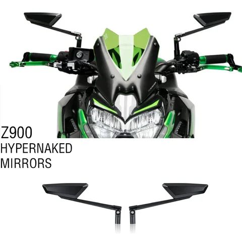 Z900 Accessories Hypernaked Mirrors Adjustable Mirrors Z900 Adjustable Hypernaked Mirrors Rearview Mirrors For Kawasaki z900