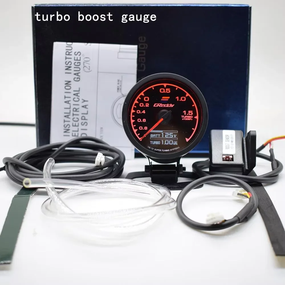 62MM GReddi Messgerät 7-Farben-LED Digitalanzeige Boost Turbo Volt Display Wasser- & Öltemperatur Kraftstoffdruck Drehzahl Vakuum AFR Anzeige – Detail 7