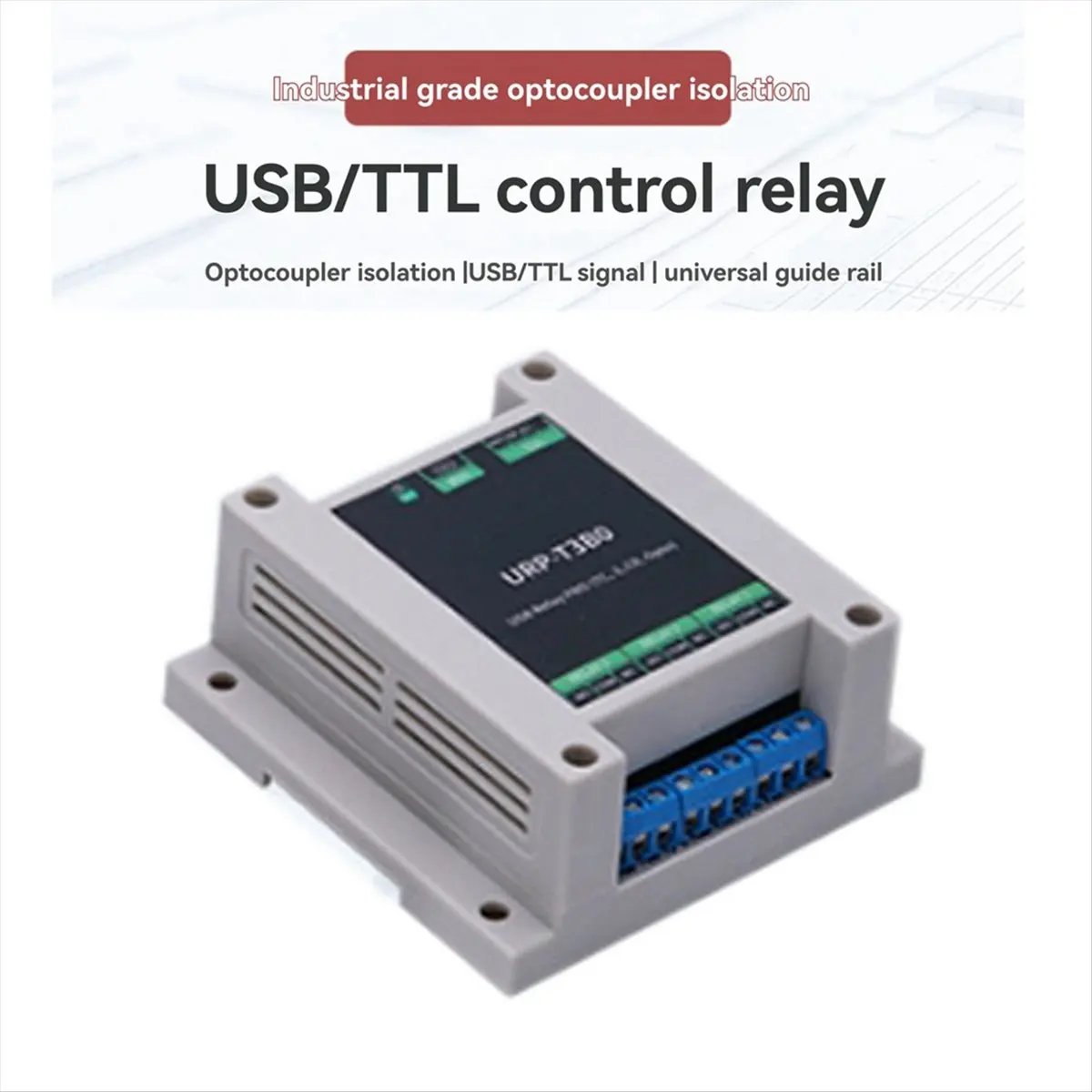 【~ New Y24A】Industrial Control Board USB Relay PRO 3-Way Relay Isolation Rail USB/TTL Control Relay for Automation Application